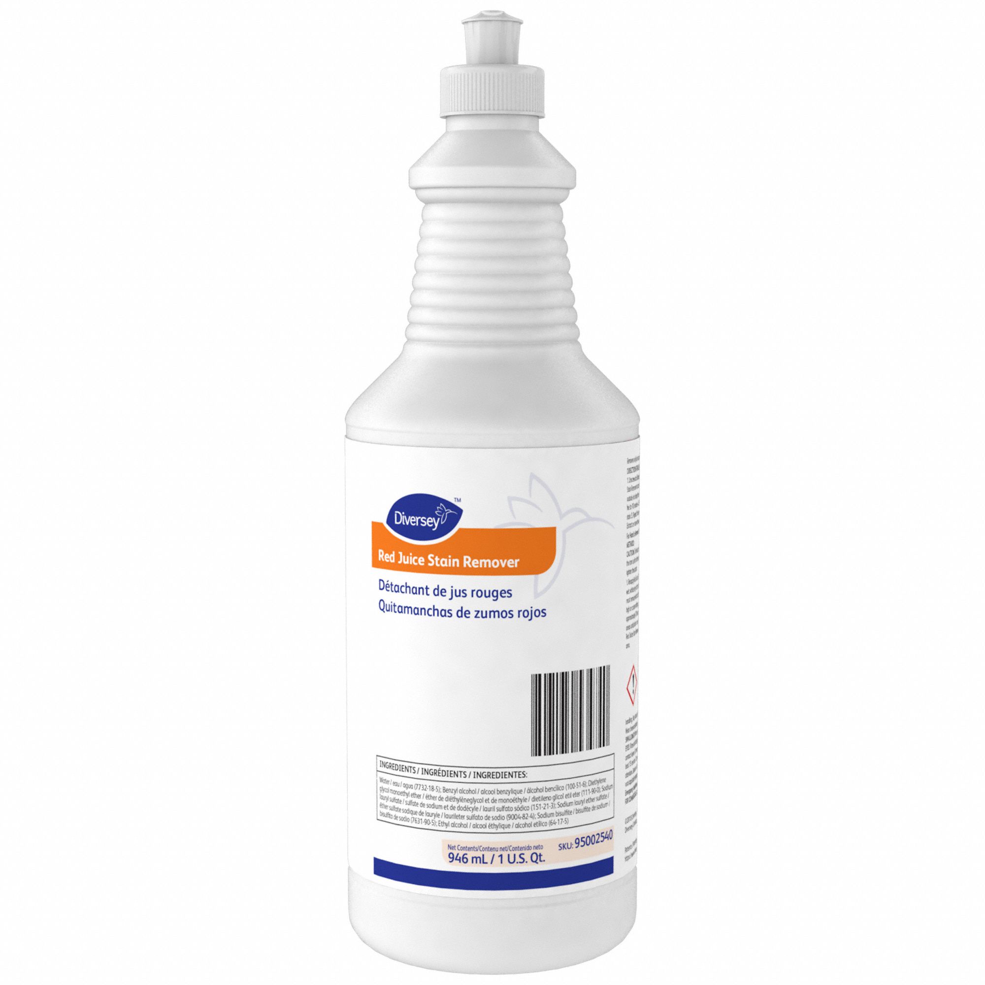 Spot and Stain Remover: Bottle, 32 oz, Liquid, Mild Citrus, 6 PK