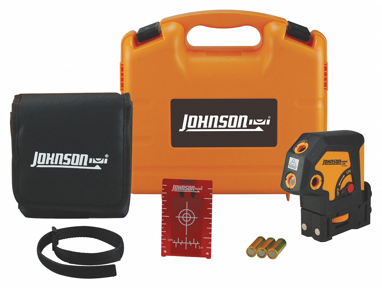 JOHNSON LEVEL, 0 Lines and 5 Dots, Red Beam, Dot Laser 48TJ25406695