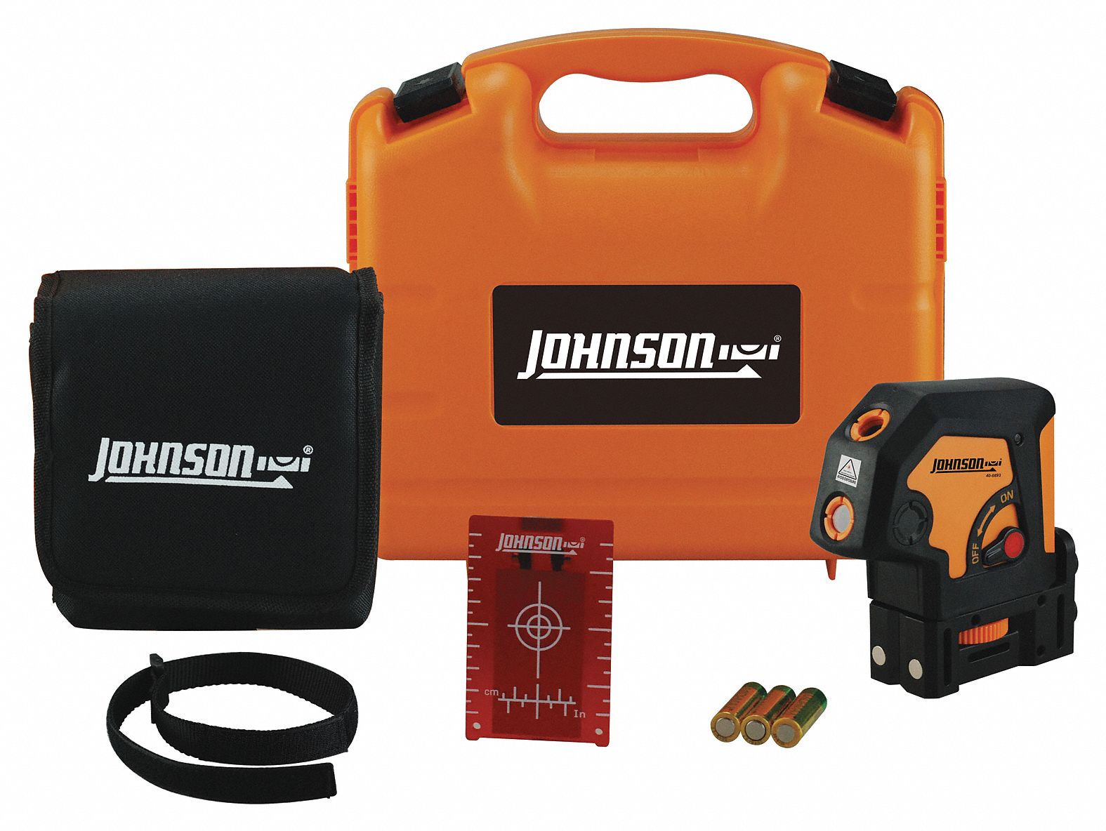 JOHNSON LEVEL & TOOL, 3 Beams, 3 Dots, Dot Laser 48TJ30406693
