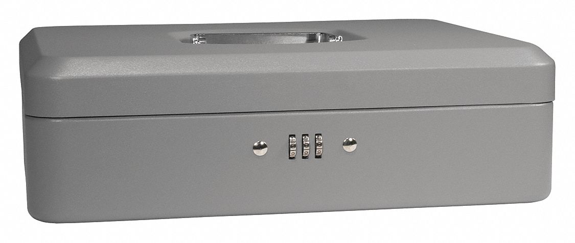 Cash Box Compartments 6 2-1/4 in H