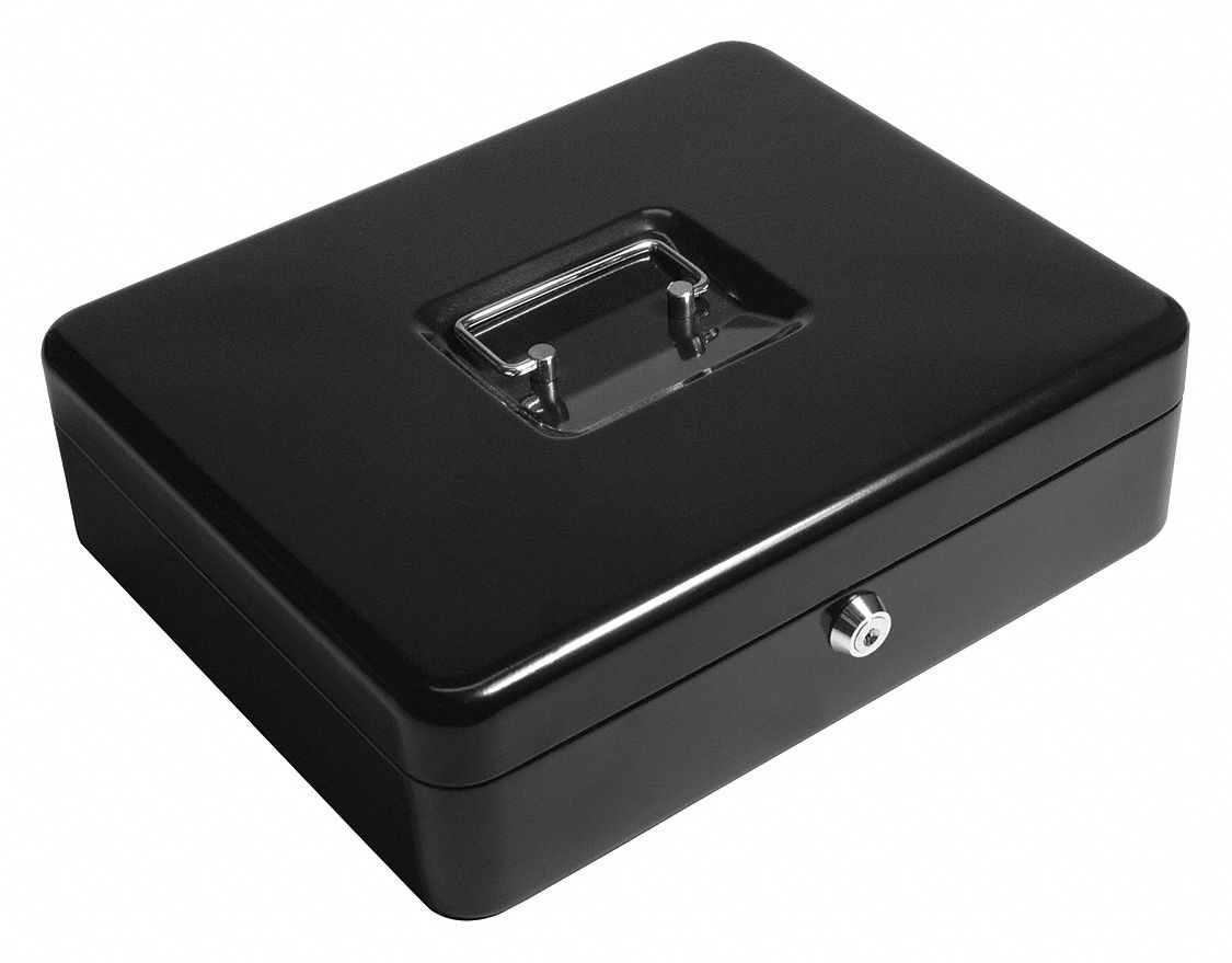 BARSKA, Steel, 9 Compartments, Cash Box 48TJ93CB11790 Grainger