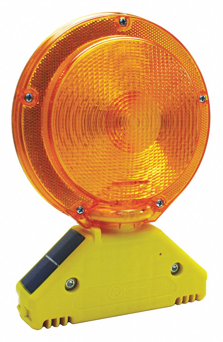 K&E SAFETY Barricade Light,Amber,LED,Bolt On   48TL06|M900 SA   