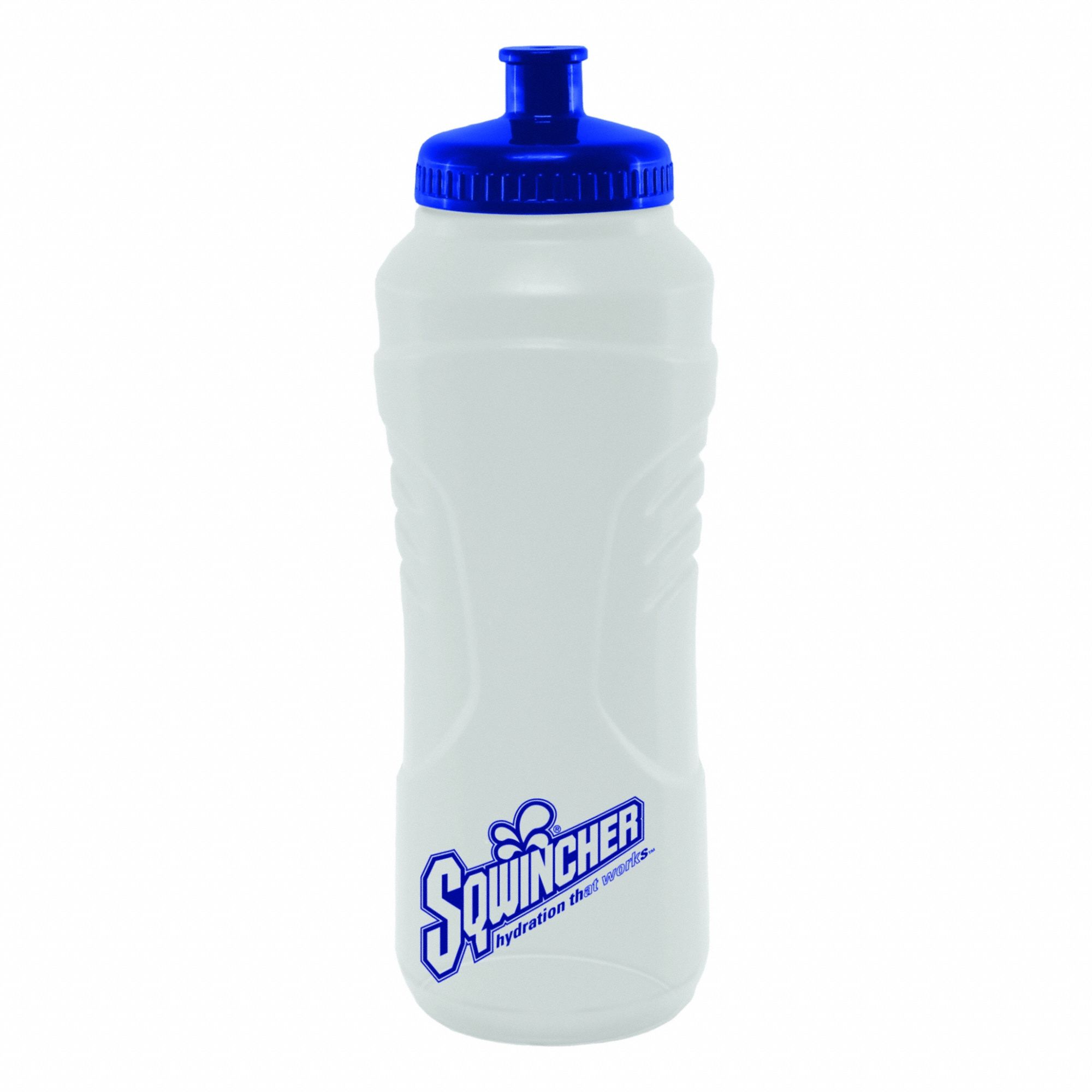 Water Bottle: 30 oz Capacity, Clear, Plastic, 10 in Overall Ht, 3 3/16 in Overall Dia