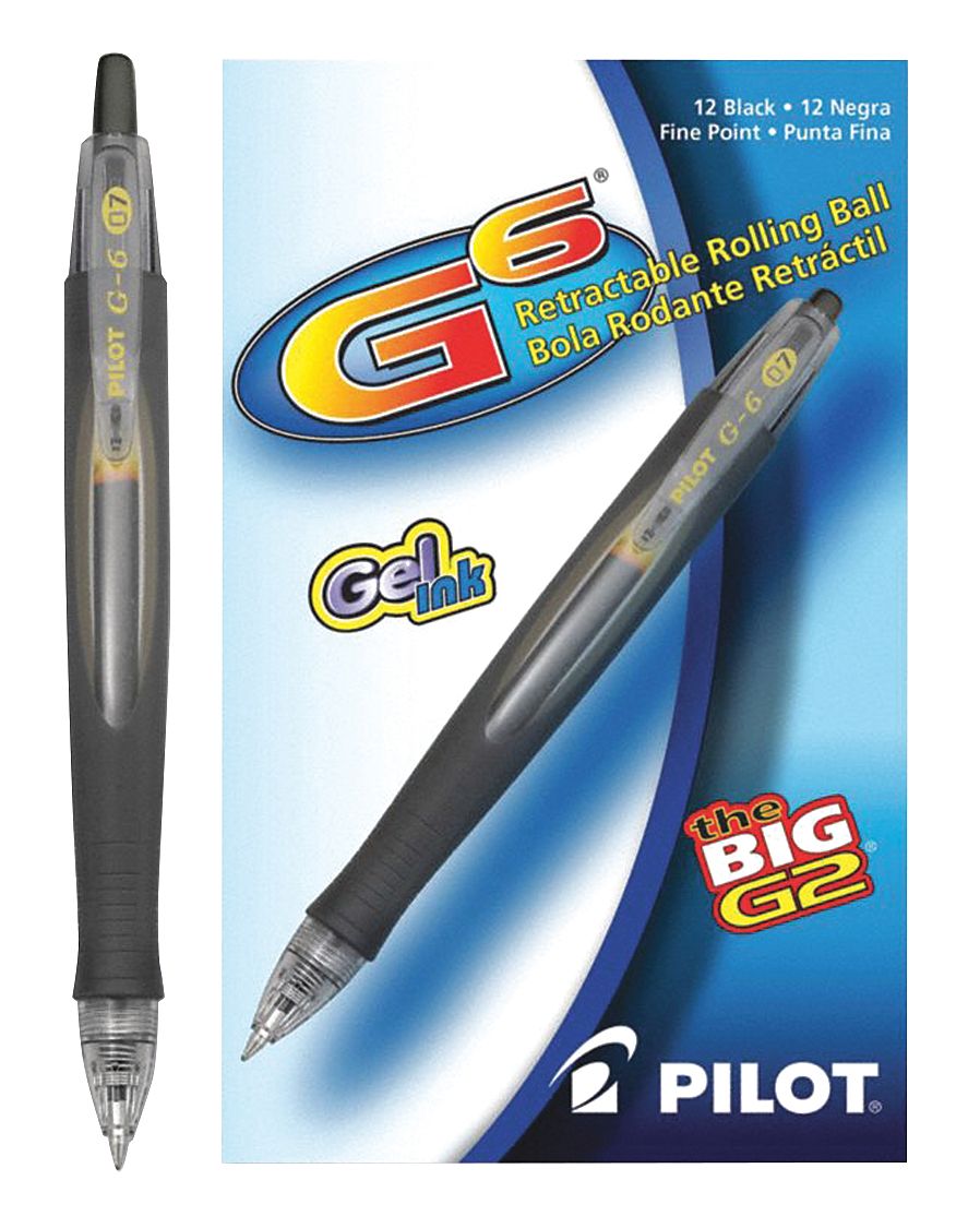 Gel Pens, Black, PK12