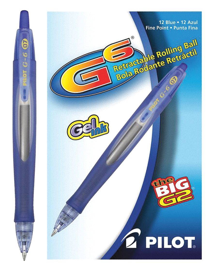 Gel Pens, Blue, PK12