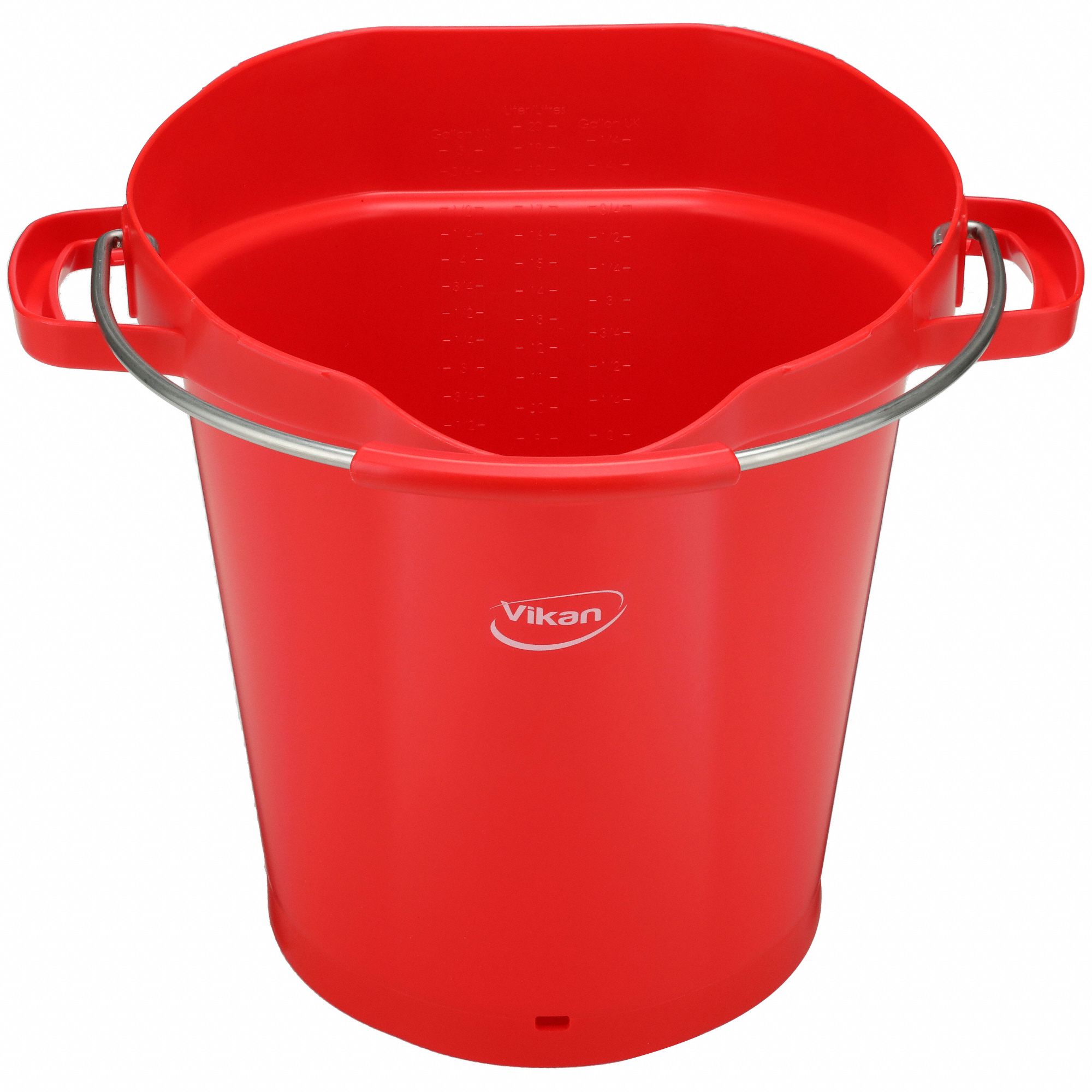HYGIENIC BUCKET,5 1/4 GAL,RED