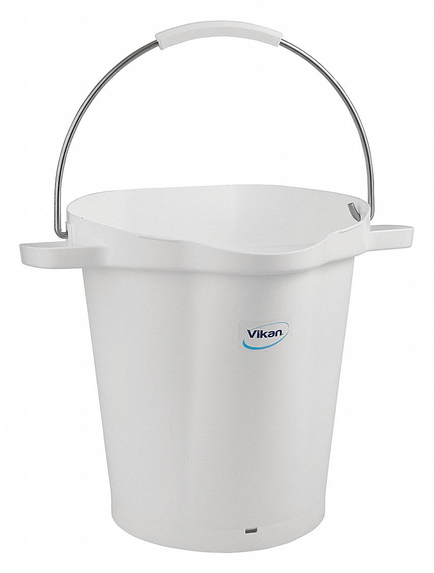 HYGIENIC BUCKET,5 1/4 GAL,WHITE