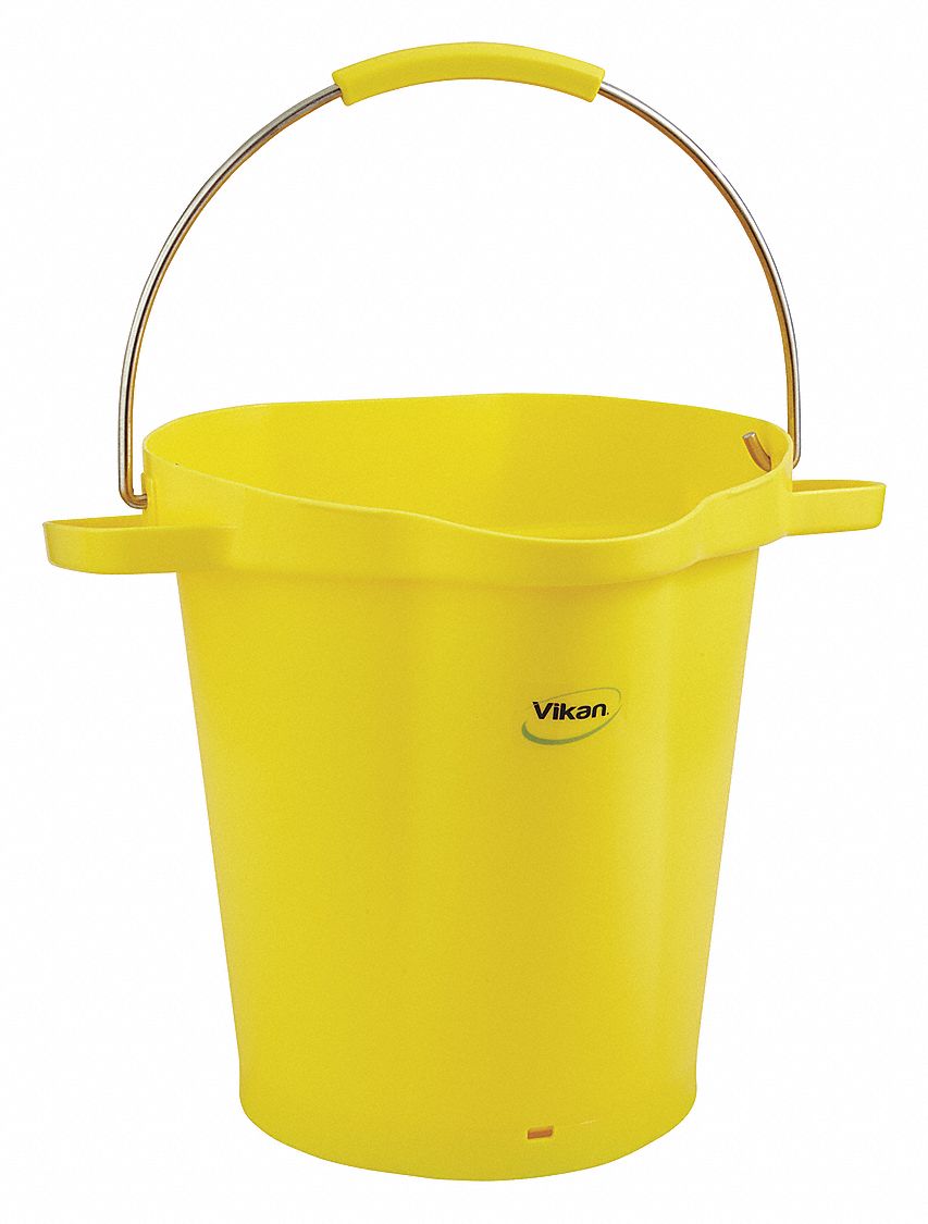 HYGIENIC BUCKET,5 1/4 GAL,YELLOW