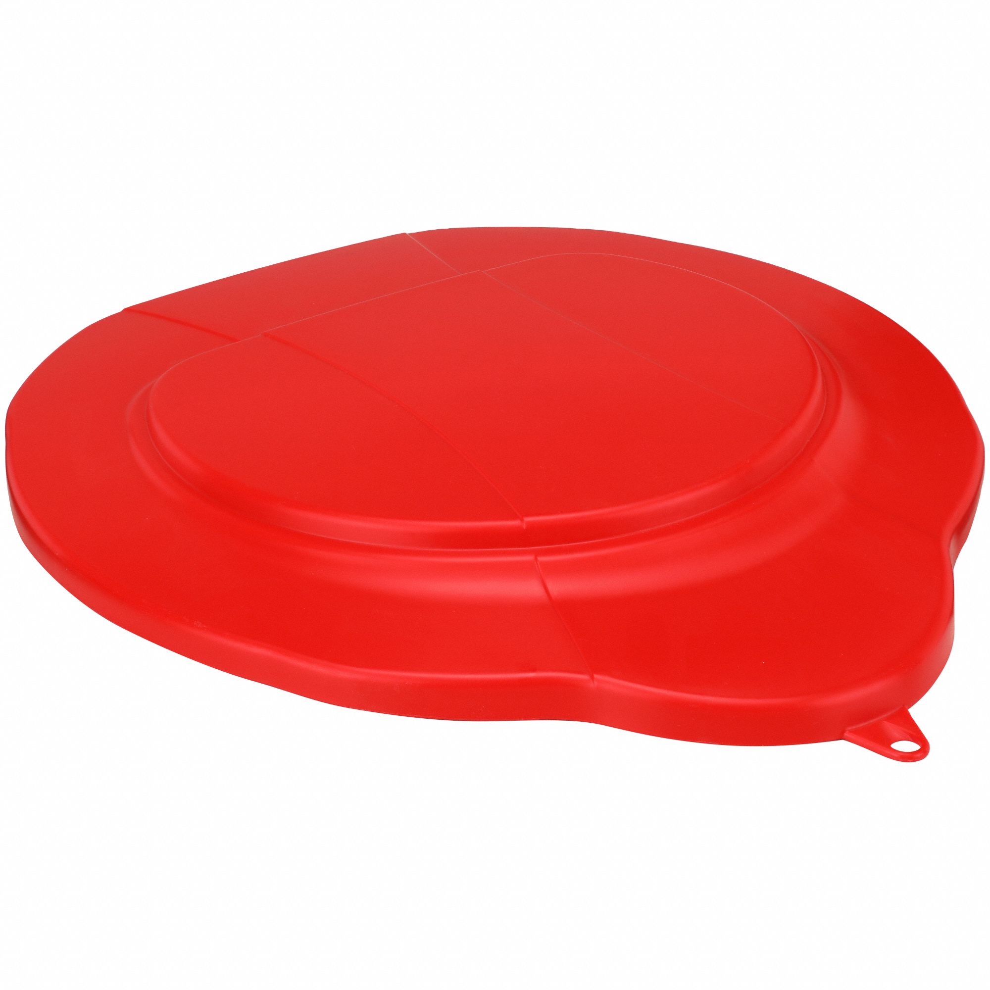 PAIL LID,RED,14 5/8 IN DIAMETER