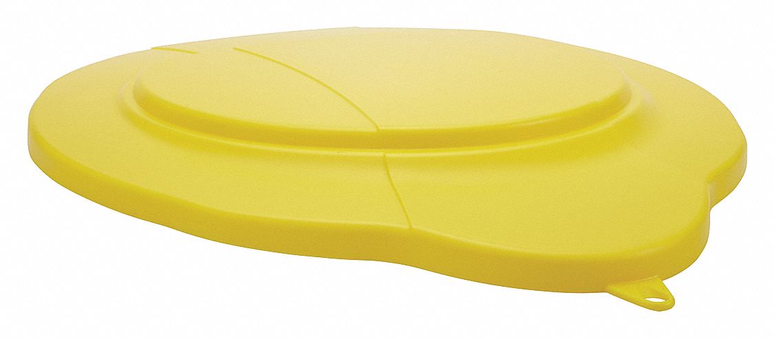 PAIL LID,YELLOW,14 5/8 IN DIAMETER