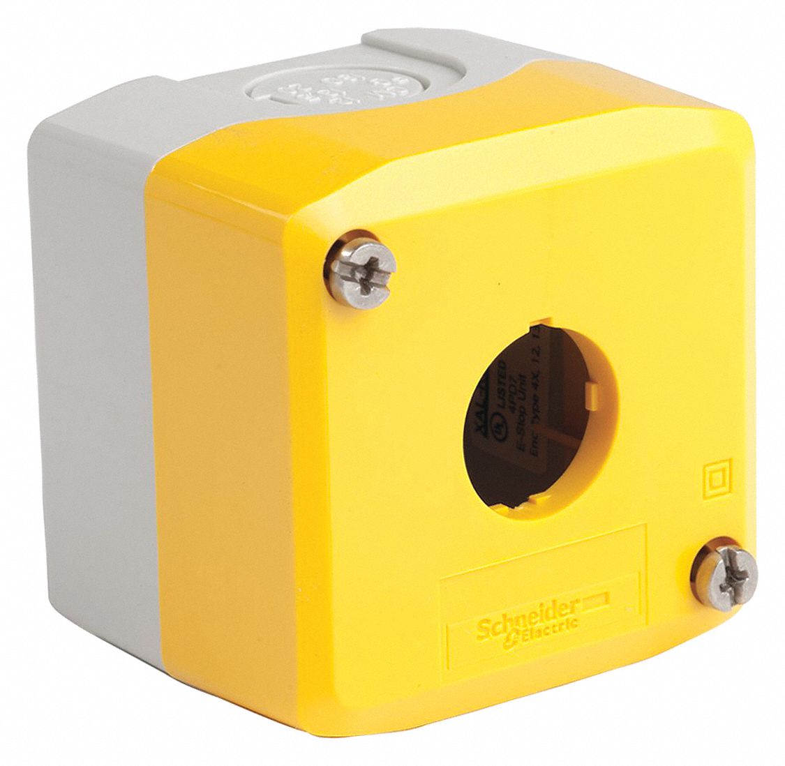 Schneider electric 22mm 1 holes push button enclosure 48u080