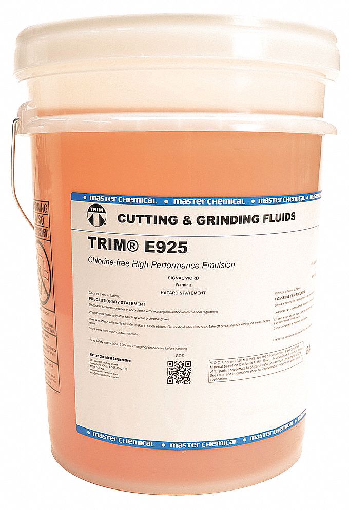 TRIM, 5 gal, Pail, Cutting and Grinding Fluid 48UE73E925/5 Grainger