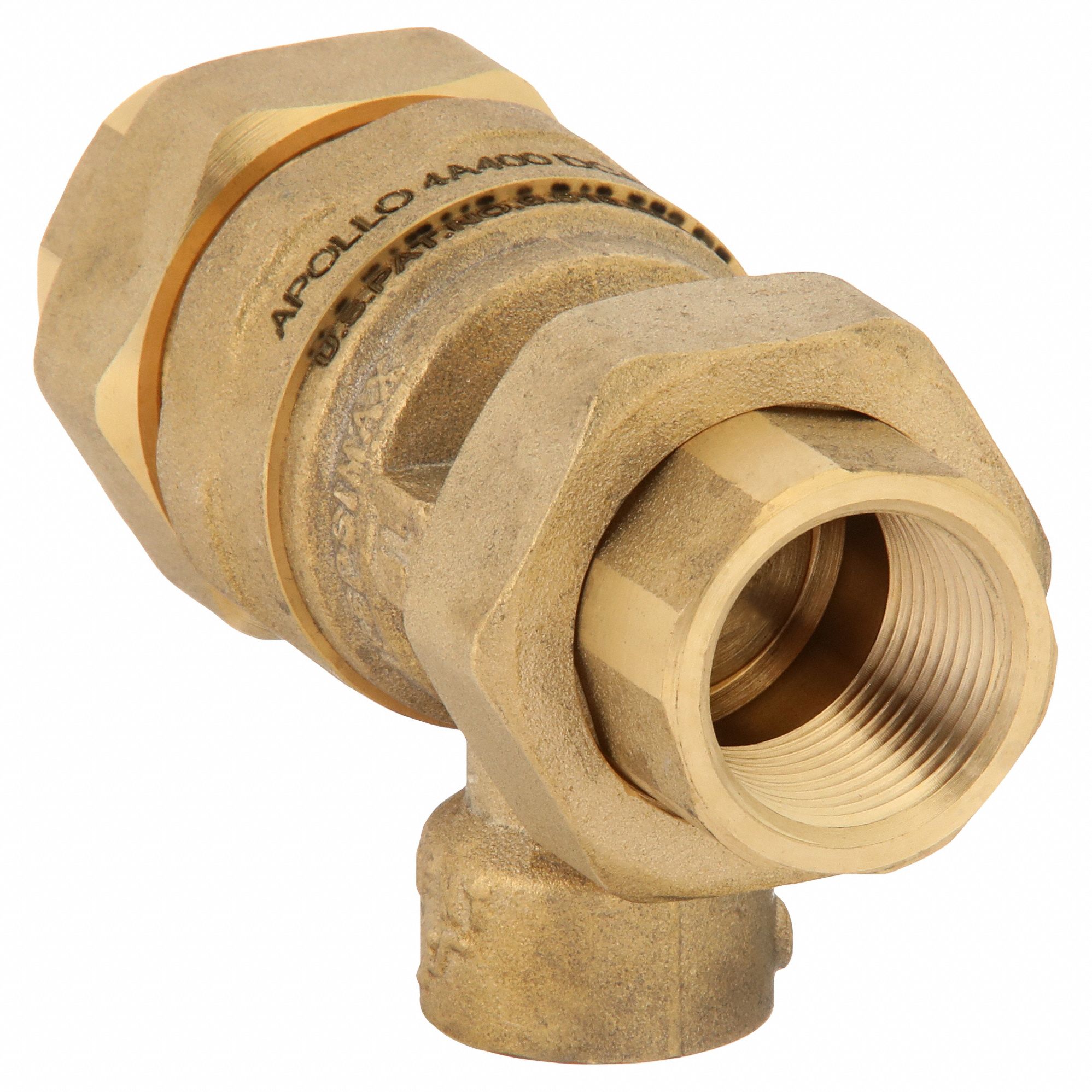 Dual Check Valve w Atmosheric Vent: 4A, 3/4 in Pipe Size, FNPT x FNPT, 23 gpm Flow Rate, EPDM