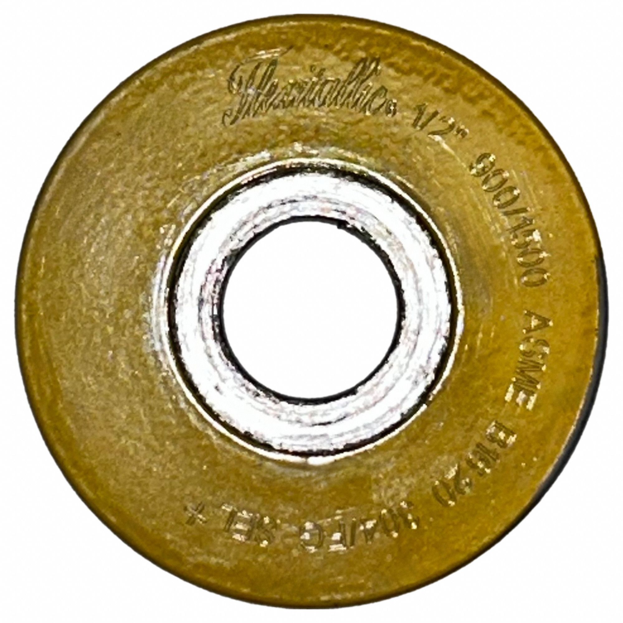 Spiral Wound Flange Gasket: 304 Stainless Steel Winding, For 1/2 in Pipe, 1/4 in Thick, 3/4 in ID