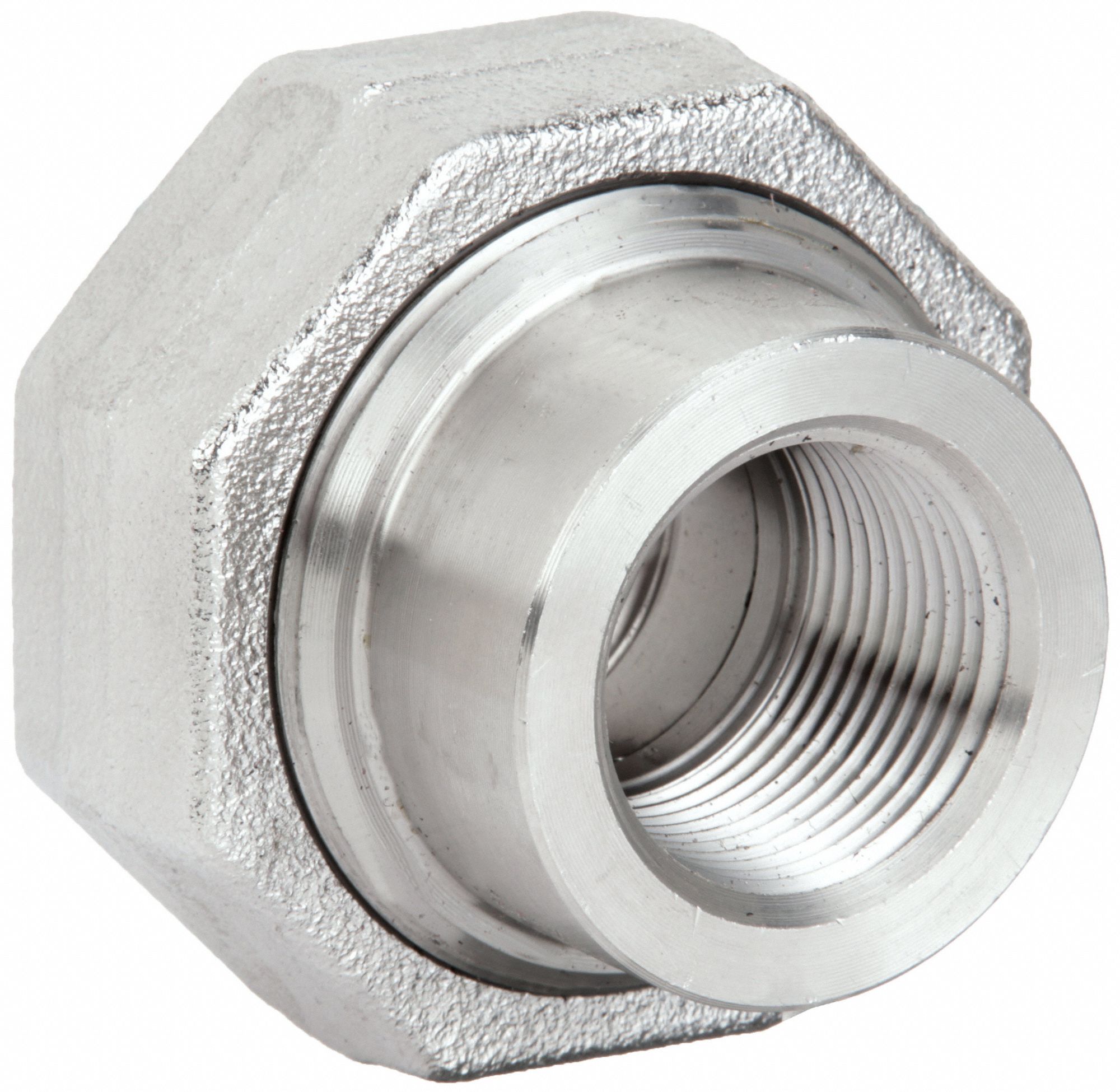 UNION: 304 STAINLESS STEEL, 2 IN X 2 IN FITTING, FEMALE NPT X FEMALE NPT, CLASS 3000