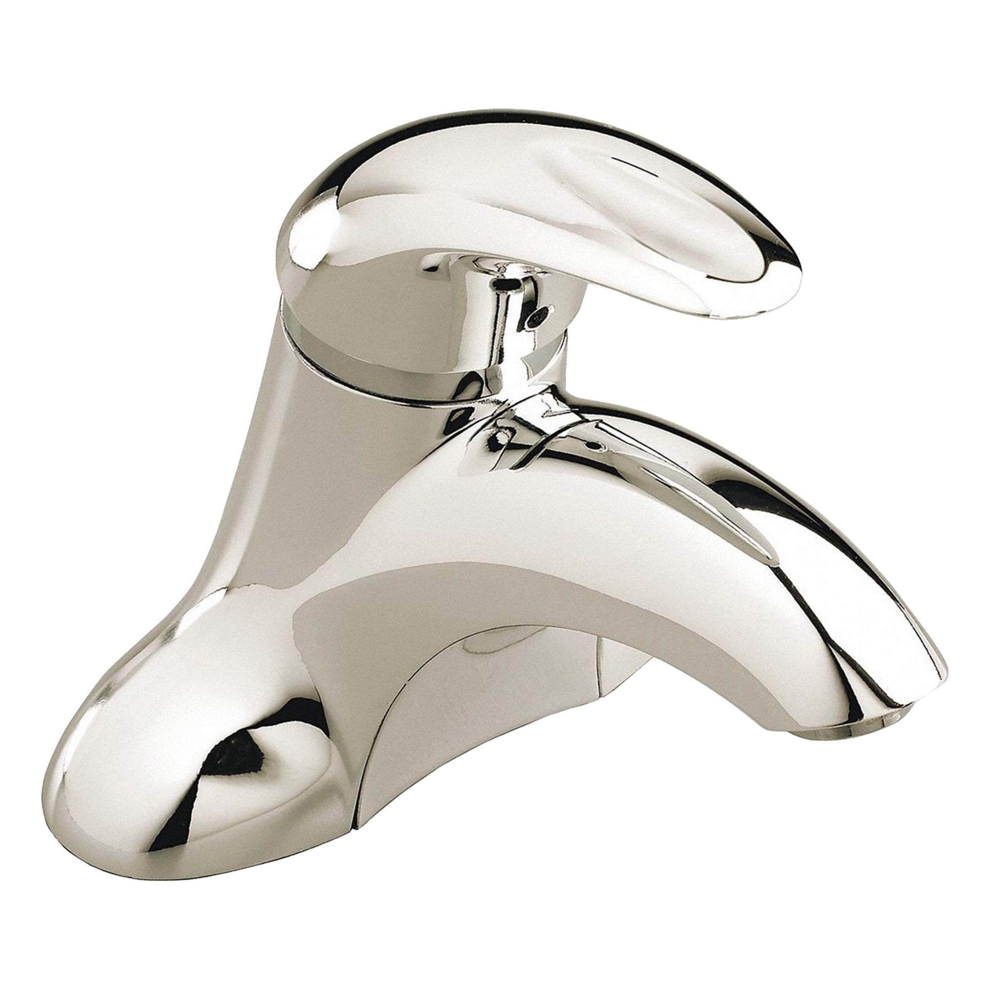 Low Arc Bathroom Faucet: Reliant 3, Cast Brass, Brushed Nickel Finish, Centerset