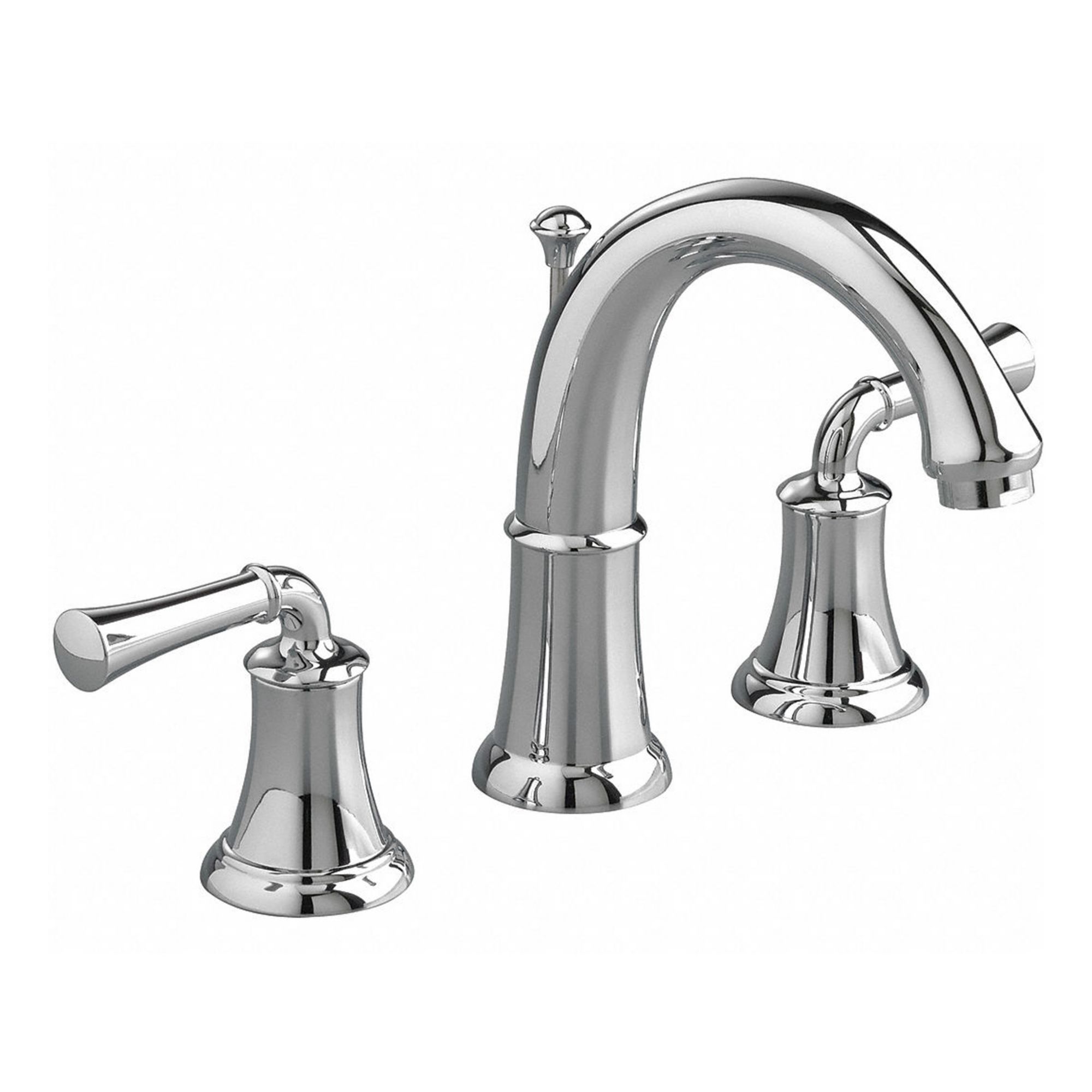 Mid Arc Bathroom Faucet: Delancey, Brass, Polished Chrome Finish, Widespread, Arc