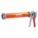 CAULK GUN, SAUSAGE PACK, 24 OZ, 18:1, FULL BARREL FRAME, SMOOTH ROD, ORANGE