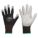 COATED GLOVES,PUR,NYLON,L,BLACK/GREY,PR