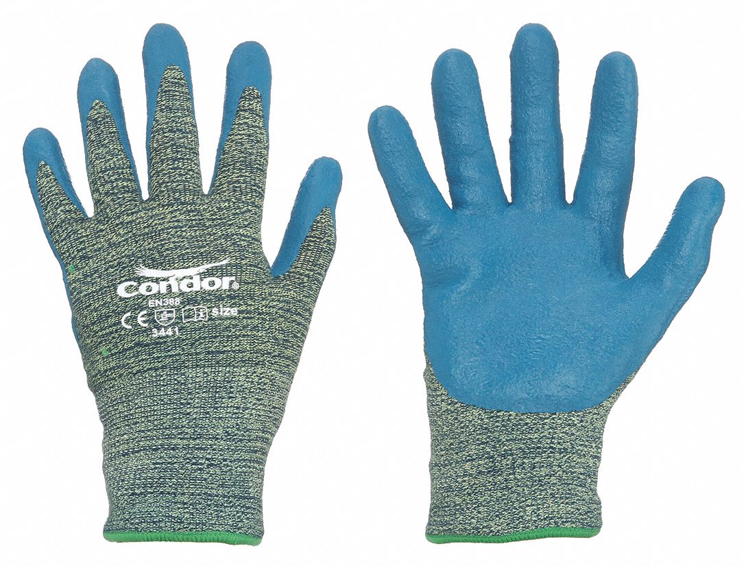 CONDOR Coated Gloves, M/8, 1 PR 48UR3848UR38 Grainger