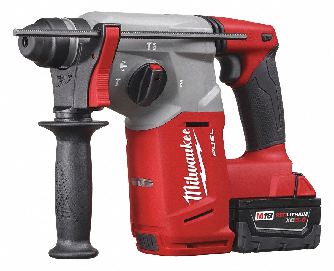 MILWAUKEE Cordless Rotary Hammer Kit, 18.0 V Voltage, 0 to 4900 Blows
