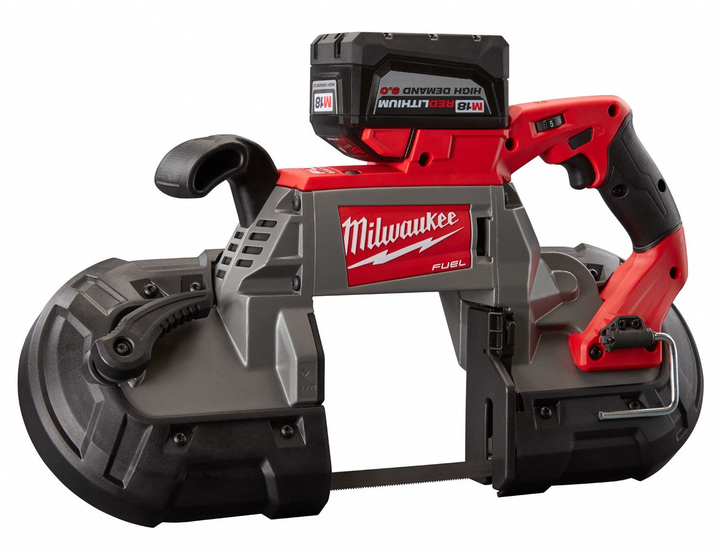 MILWAUKEE Cordless, Portable Band Saw Kit, 18V DC, 44 7/8 in Blade ...