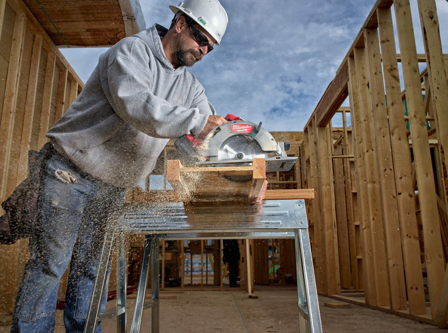 MILWAUKEE Cordless Circular Saw Kit, 7 1/4 in Blade Dia., Right Blade