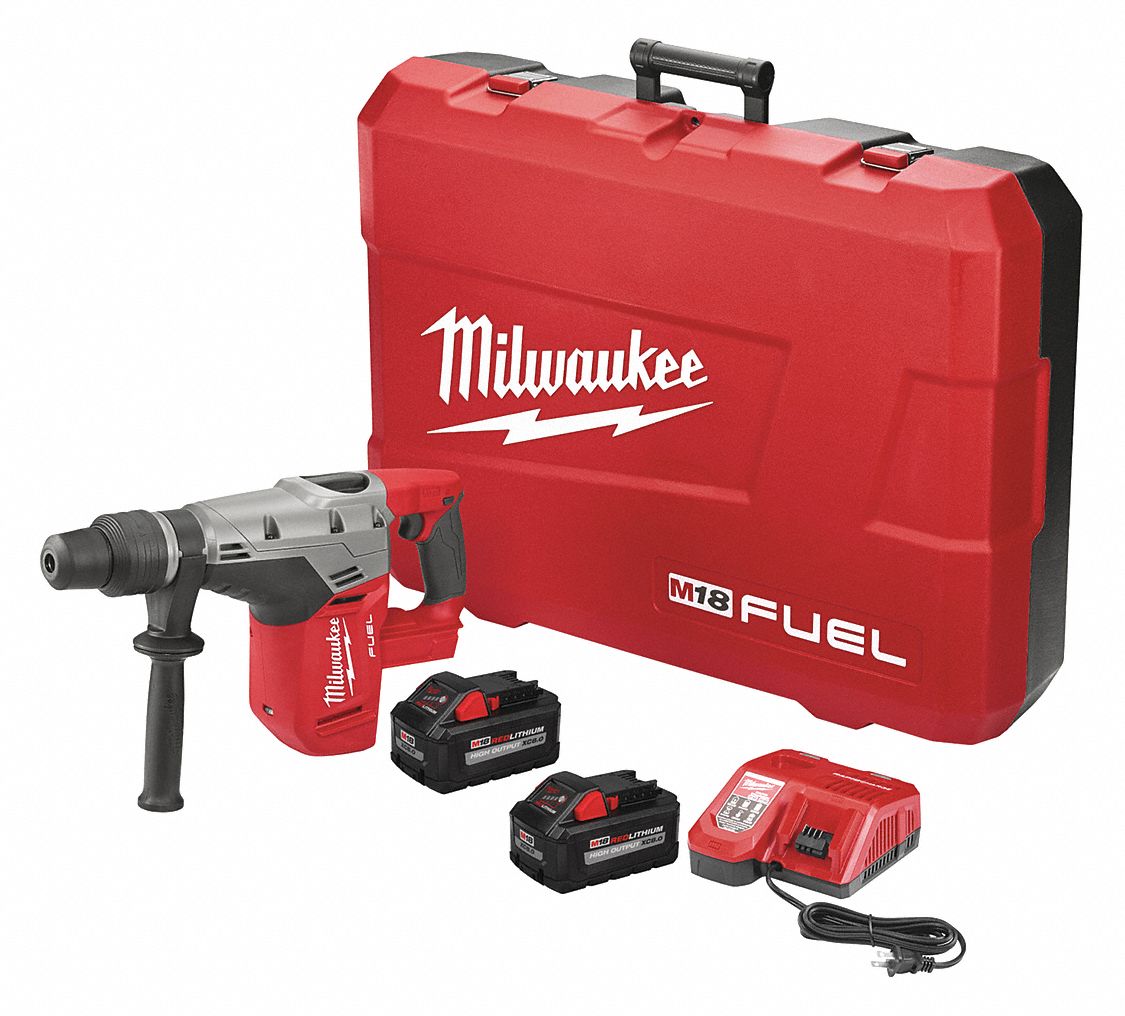 MILWAUKEE Cordless Rotary Hammer Kit, 18.0 V Voltage, 0 to 3000 Blows