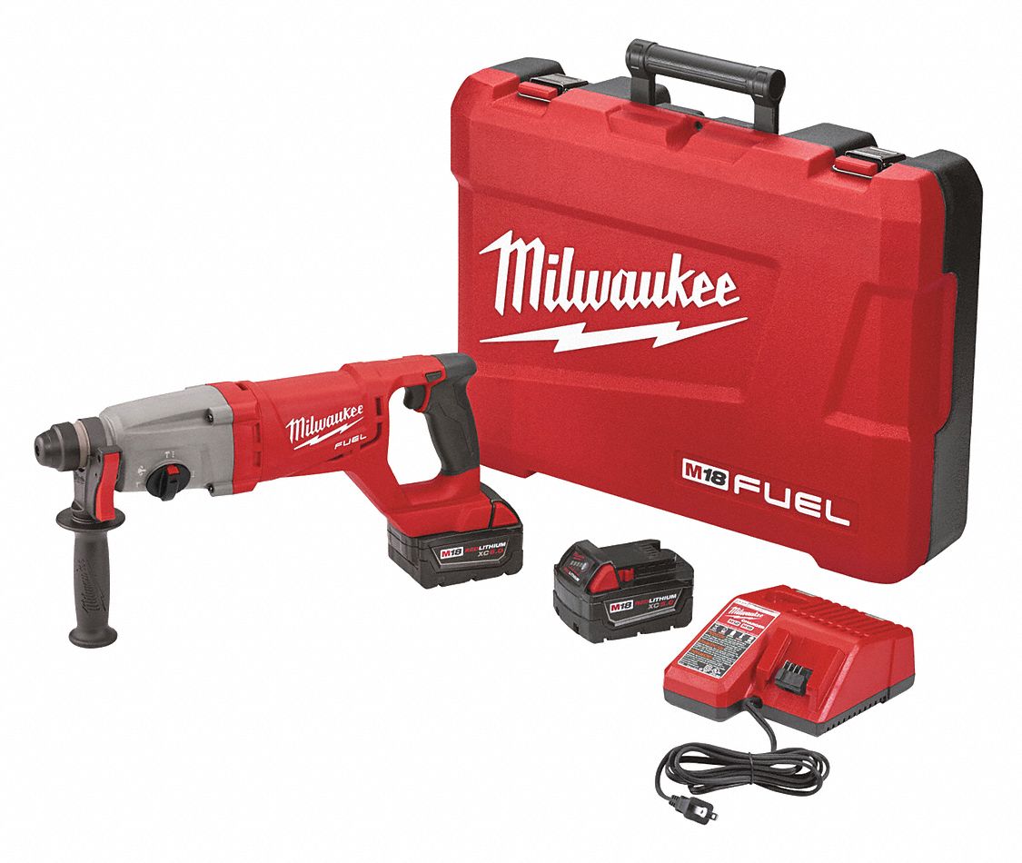 MILWAUKEE, DHandle, 18 V, Cordless Rotary Hammer Kit 48UT42271322