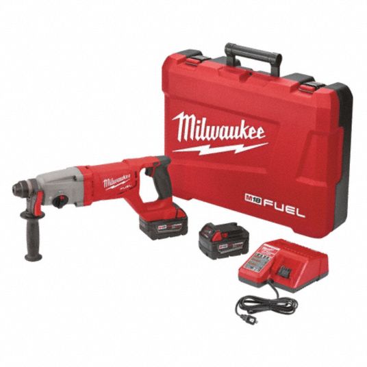 MILWAUKEE, DHandle, 18 V, Cordless Rotary Hammer Kit 48UT42271322 Grainger