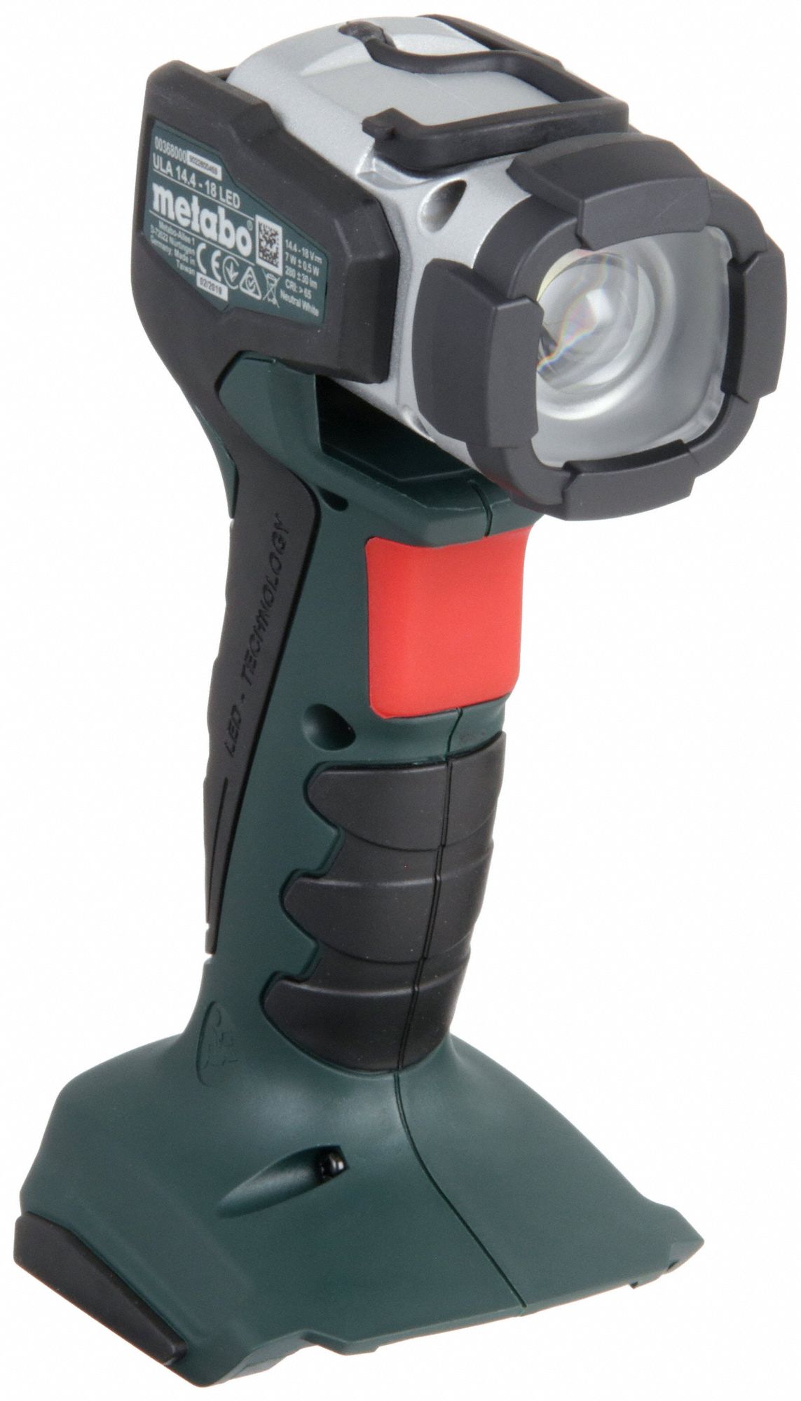 Flashlight: Flashlight, 280 lm Max., Mode, Swiveling Hook, 90° Max. Head Rotation Angle