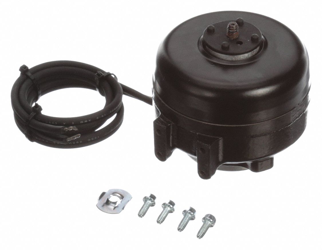 UNIT BEARING MOTOR, CAST IRON FRAME, REAR/DOUBLE FOOT MOUNTING, 2.3 W OUTPUT, 115 V AC, CCWLE