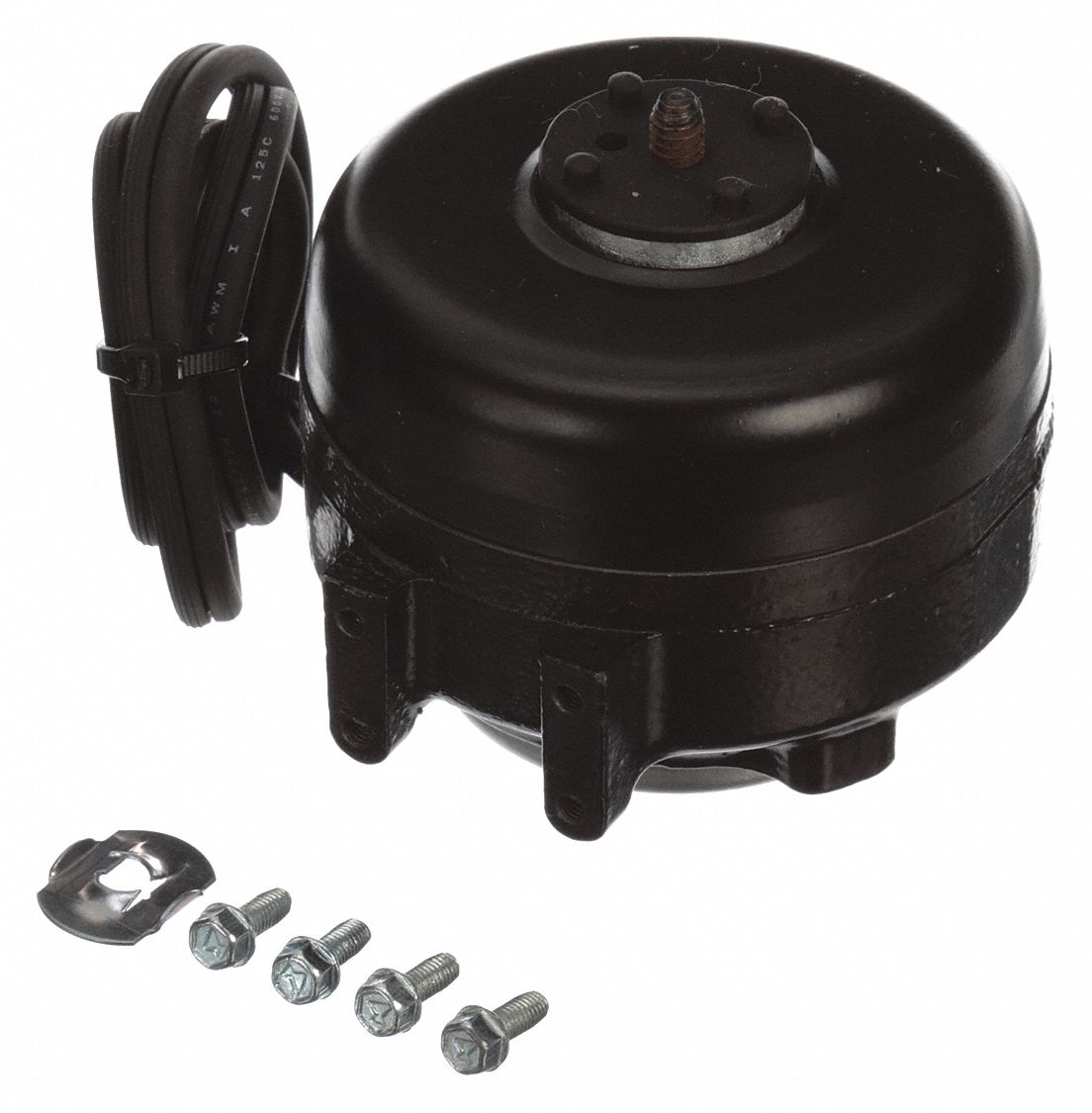 Unit Bearing Motor: Cast Iron Frame, Double Foot/Rear Mounting, 1, 300 RPM RPM, 230V AC, CWLE