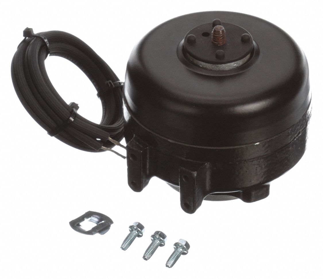 FASCO Unit Bearing Motor, 1/370 HP, Shaded Pole, Nameplate RPM 1,300