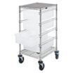 Vertical Rack-Style Compartmentable Bin Carts