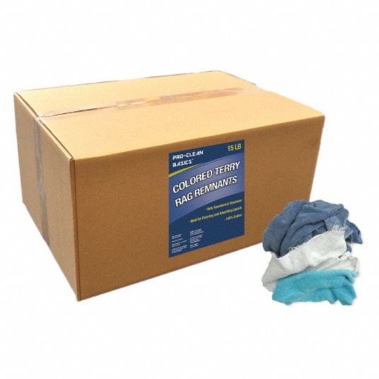 PROCLEAN BASICS, Terry Cloth, Assorted, Cloth Rag - 48UX90|Z99401 ...