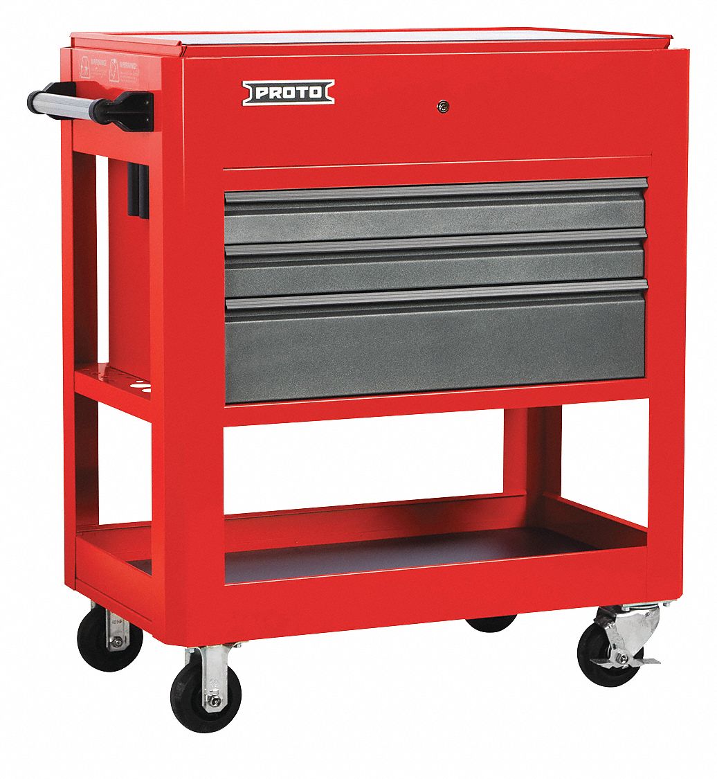 Proto Red Industrial Premium Tool Utility Cart 43 H X 37 1 2