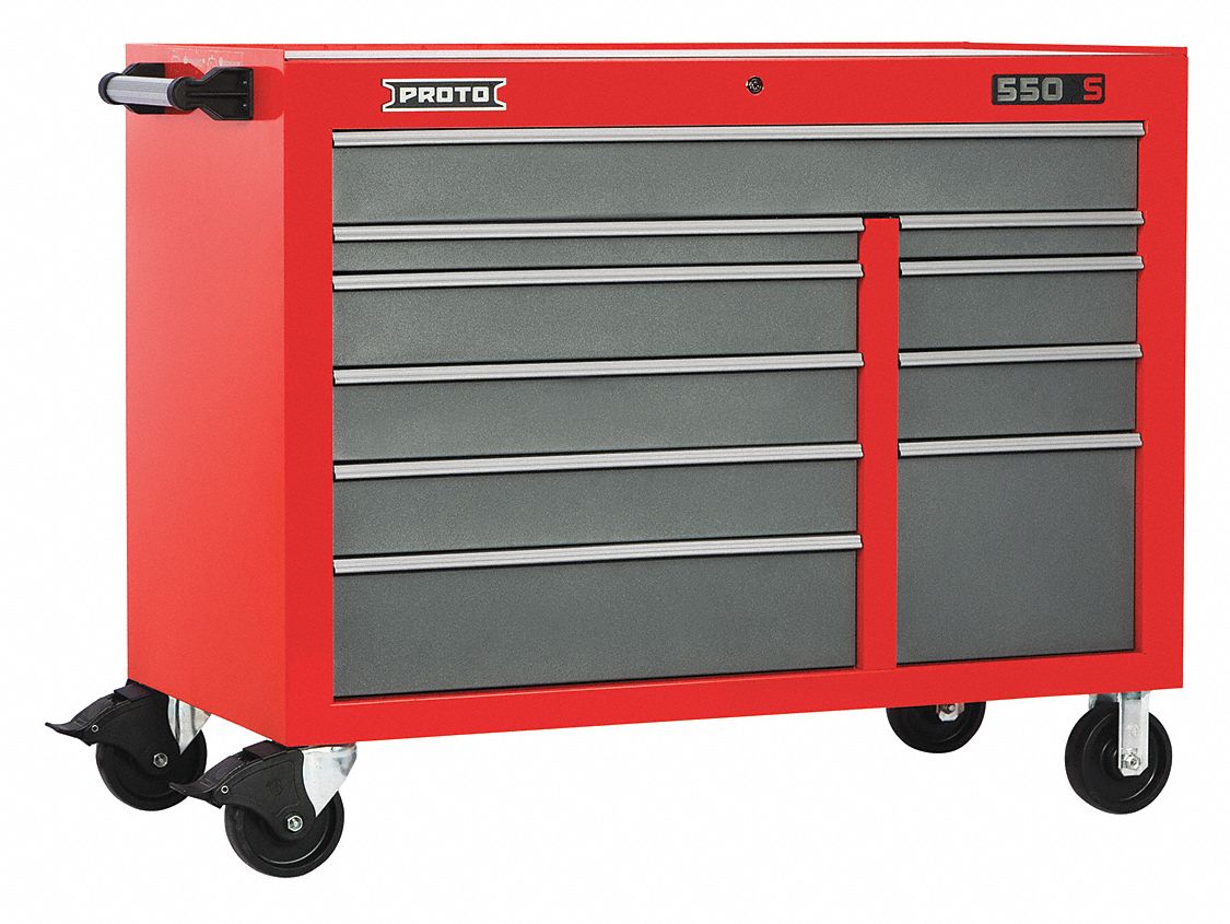 COFFRE SUP,34PO,6 TIROIRS,ROUGE BRLL