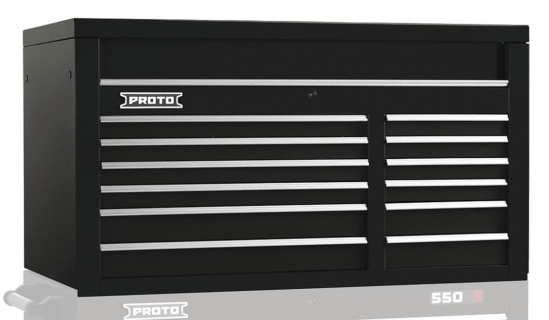 PROTO, Gloss Black, 50 in W x 25 1/4 in D x 27 in H, Top
