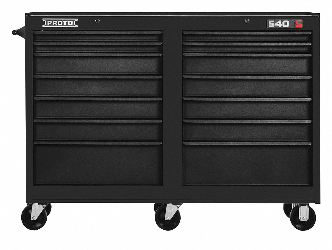 PROTO Black Heavy Duty Rolling 42 in H X 54 in W X 18 in D