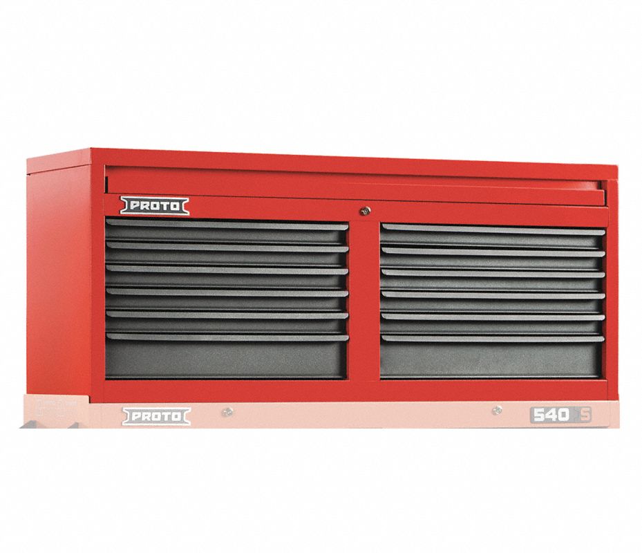 PROTO Gabinete Superior, Pesado, Rojo, Altura 23", Ancho 54