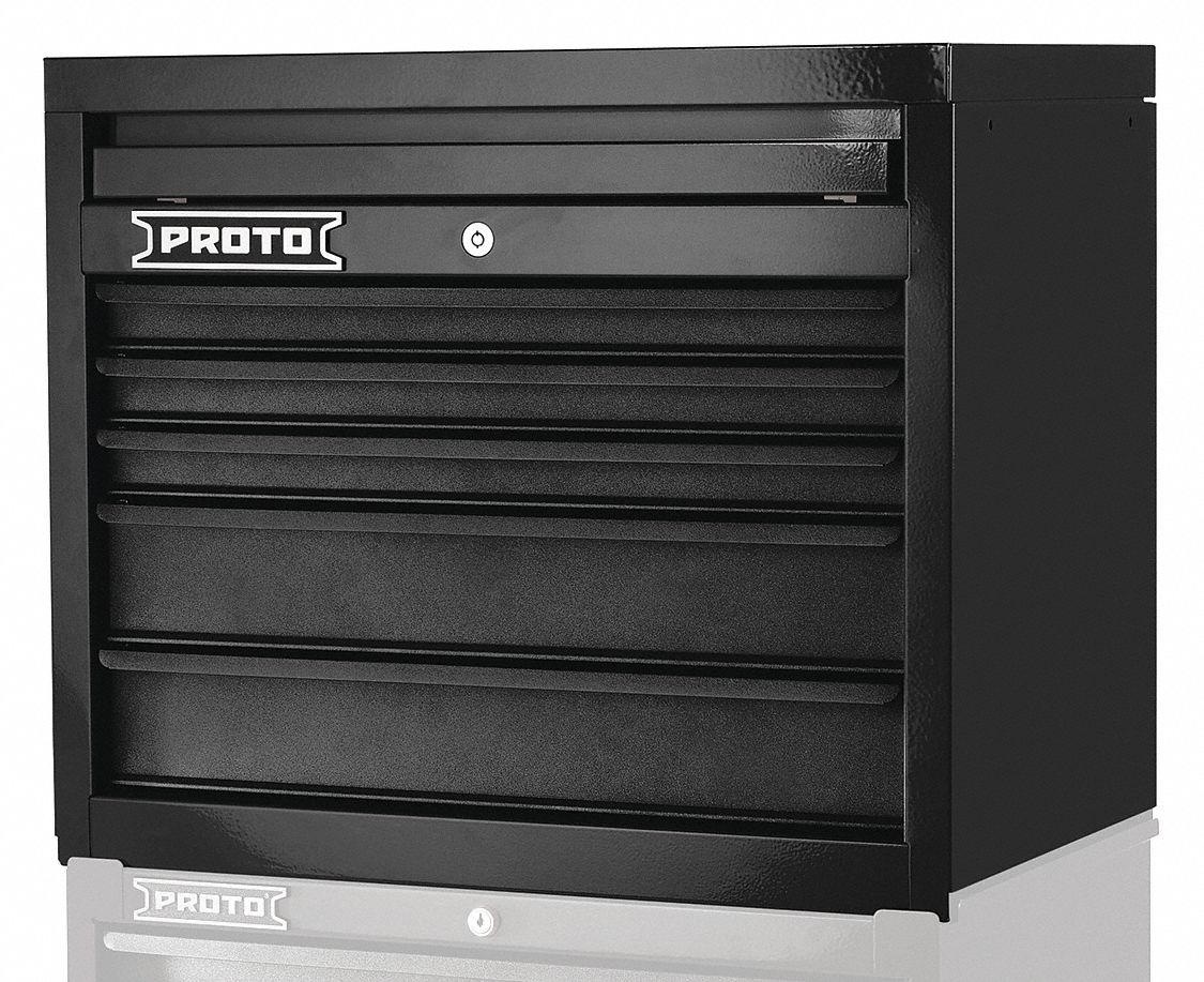 PROTO Gabinete Superior, Pesado, Negro, Altura 23", Ancho 27