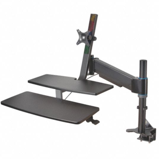 Computer Workstation,Plastic,2 Shlvs - Grainger