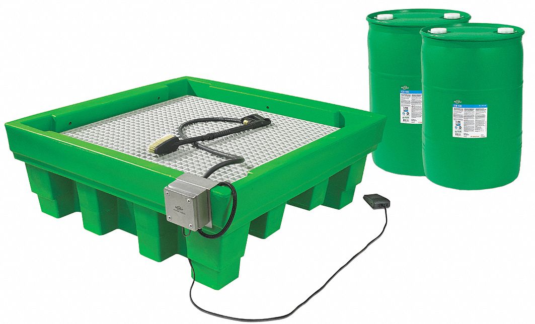 BIOCIRCLE Parts Cleaning System, Aqueous, 55 gal. 48VG4855D030CBD