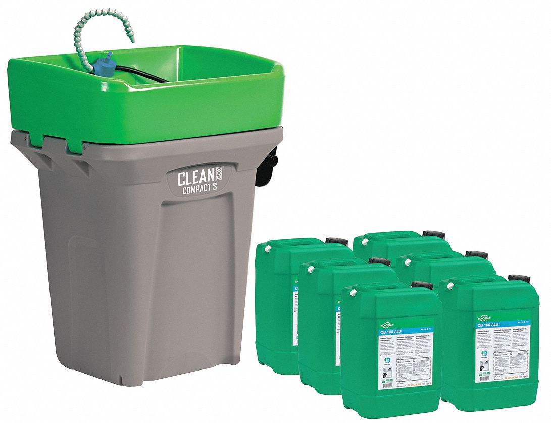 BIOCIRCLE Parts Washer Kit, 44 in H, 32 gal., Tubular 48VG55