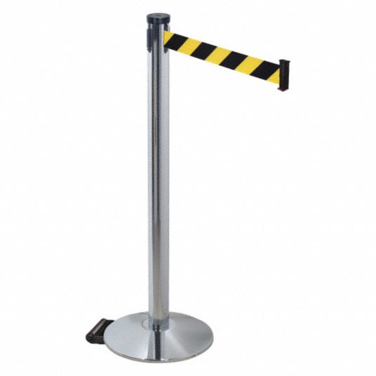 Retractable Belt Queue Barrier (Black Post) main image 0