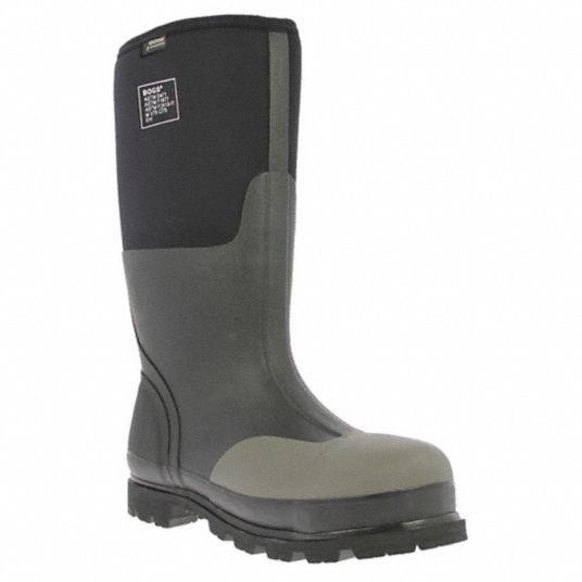 White steel clearance toe rubber boots