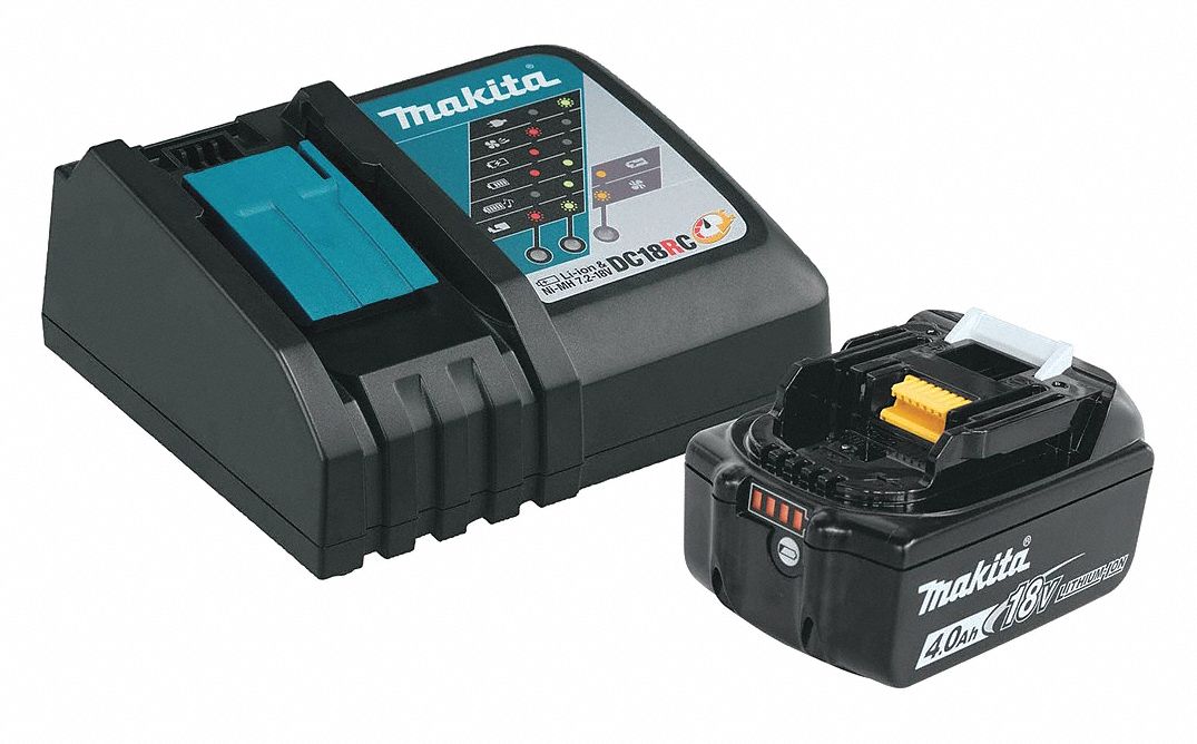 Battery and Charger Kit: LXT®, 4 Ah, Battery Included, Charger Included, Tabbed, 18V DC