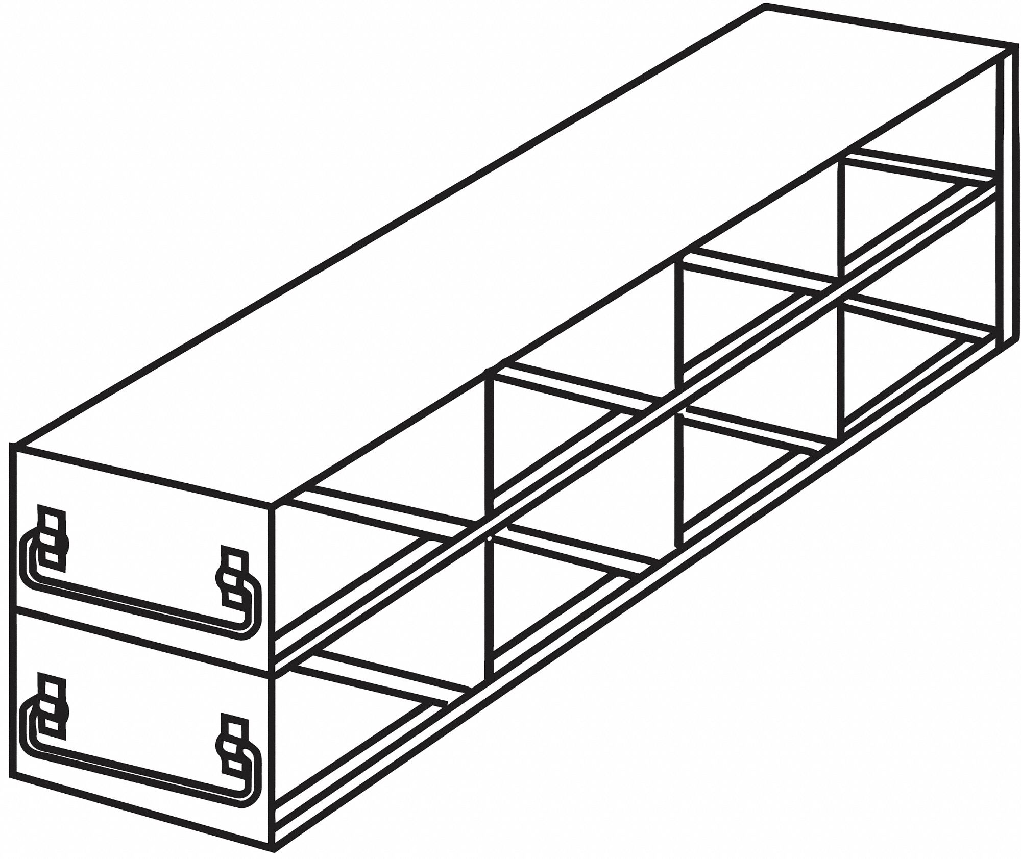 22 in Overall Lg, 5 1/2 in Overall Wd, Freezer Drawer Rack - 48WF06 ...