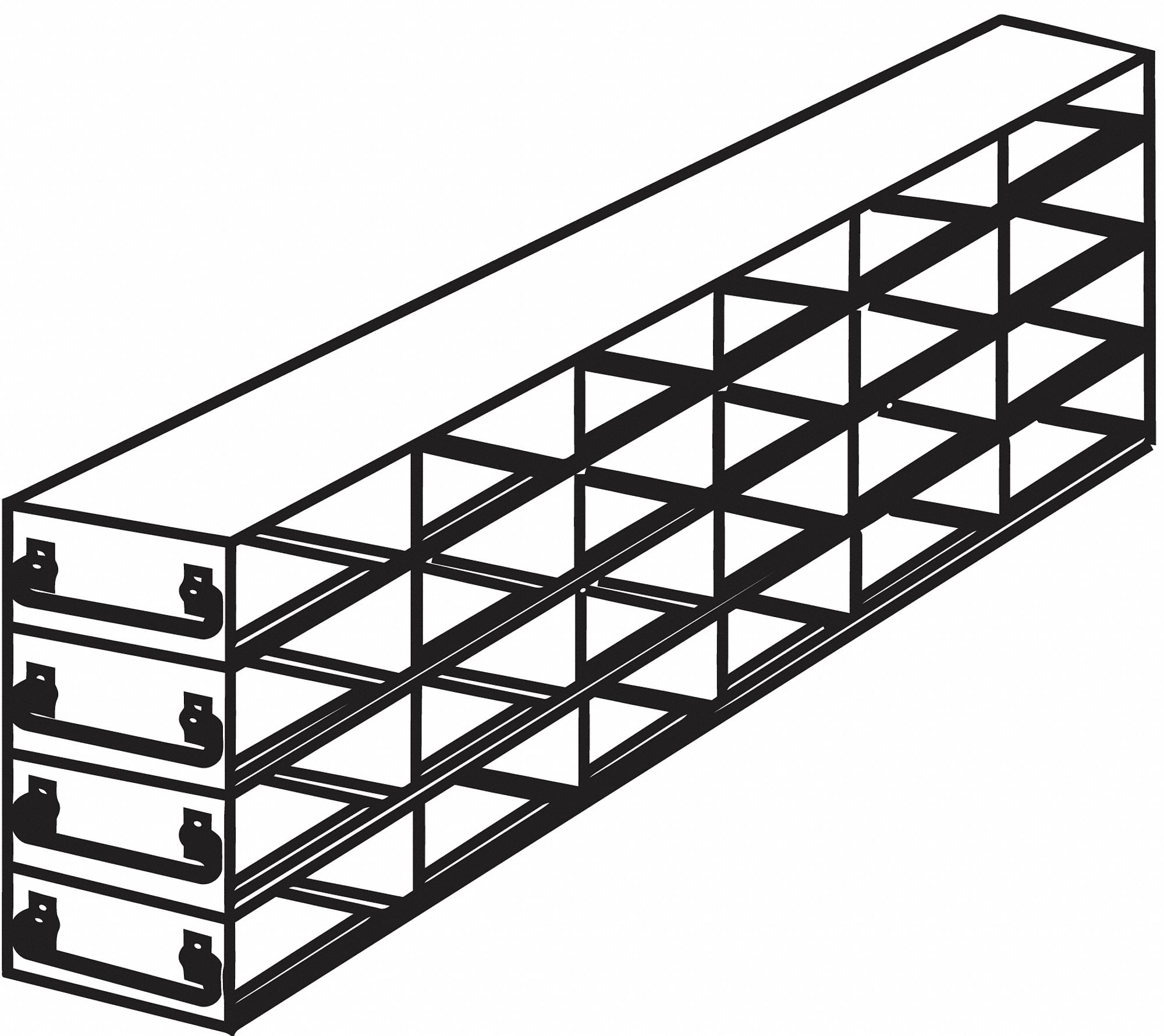ARGOS TECHNOLOGIES, Stainless Steel Holds (24) Plates, Freezer Rack